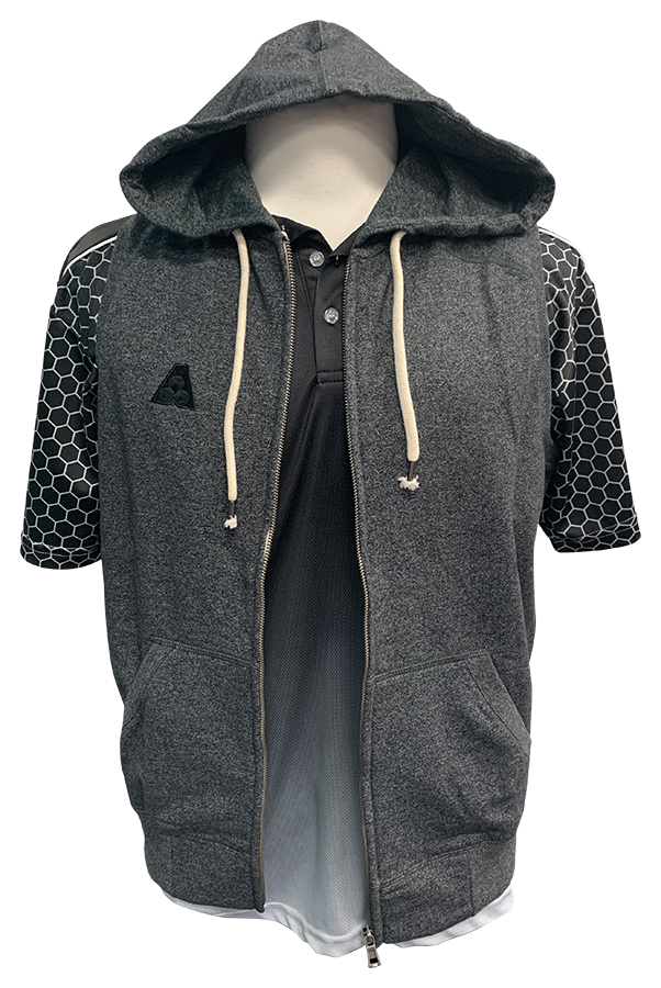 Gray deals sleeveless hoodie